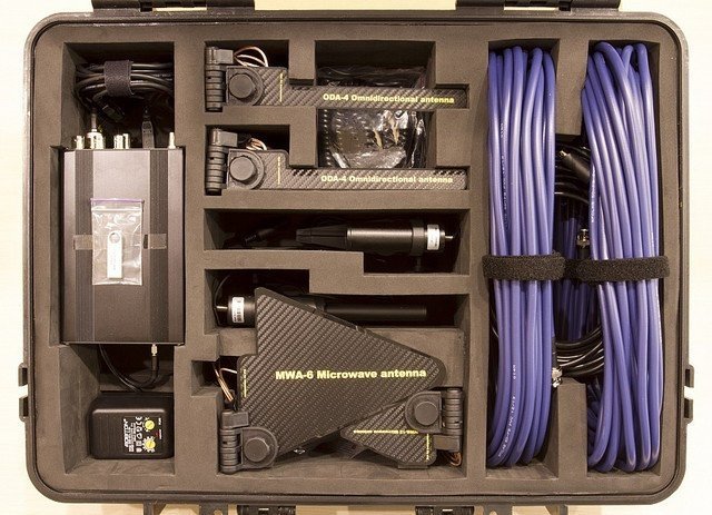 Delta x counter surveillance sweeping system Measuring and checking apparatus